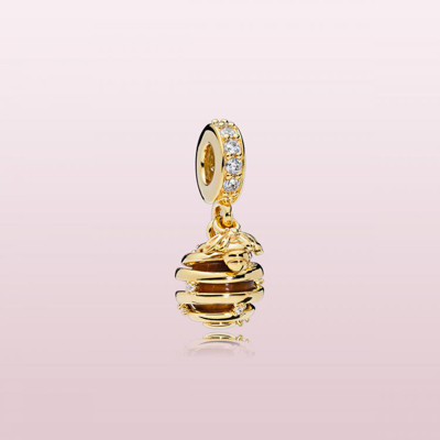 Pandora 【官方正品】蜜蜂767044cz送女友恋爱礼物简约时尚 In Gold