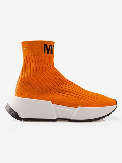 Shop Mm6 Maison Margiela Sneakers 963 In Arancione