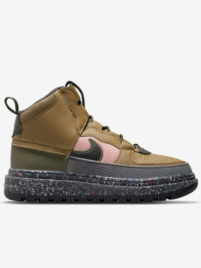 Shop Nike Air Force 1 Boot Sneakers In Brown