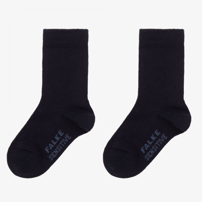 Shop Falke Navy Blue Cotton Baby Socks