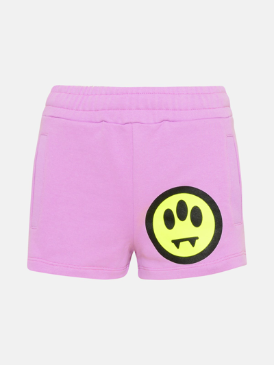 Shop Barrow Shorts Logo In Pink