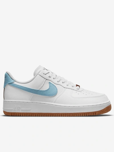 Shop Nike Air Force 1 07 Lv8 Indigo Sneakers In White