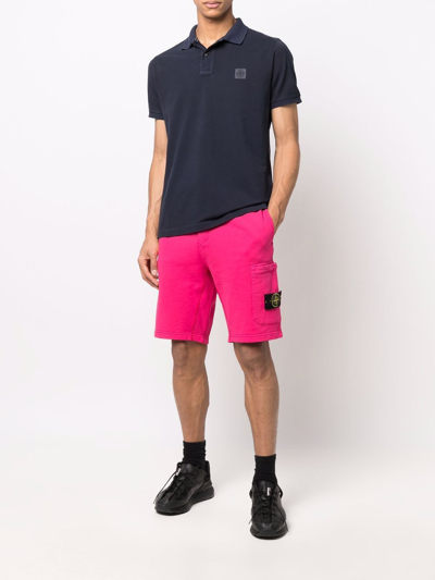 Stone Island Cargo Bermuda Shorts Shorts In Pink | ModeSens