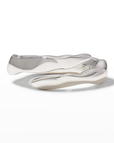 Shop Ippolita Classico Squiggle Bypass Ring In Silver