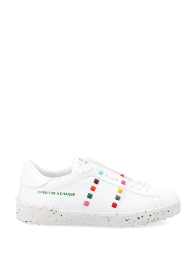 Shop Valentino Open For A Change Sneaker In White/multicolor/white-multicolor