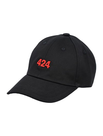 Shop Fourtwofour On Fairfax Logo Embroidery Baseball Cap In Black