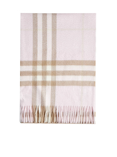 Shop Burberry Scarf In Alabaster
