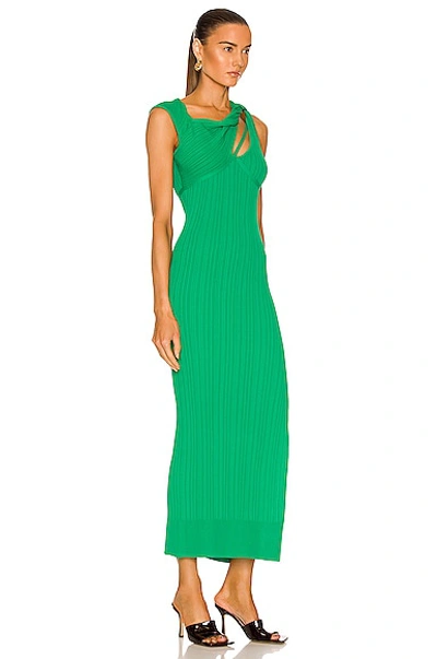 Shop Aknvas Sevrine Dress In Forrest Green