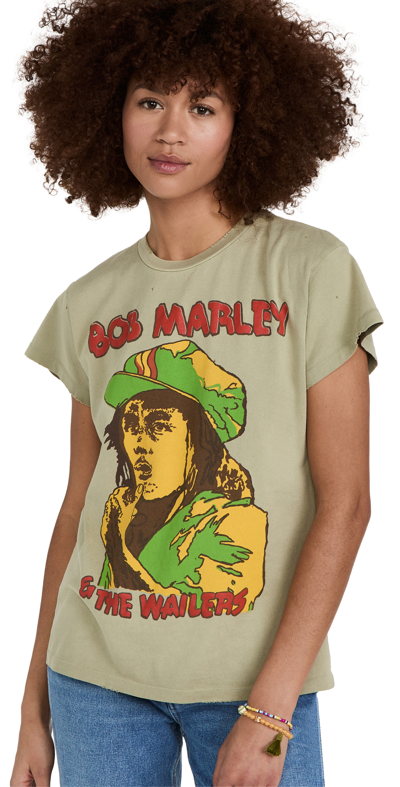 Shop Madeworn Bob Marley Tee Sage