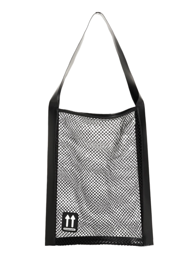 Shop Off-white 'fishing Net' Tote Bag In Black