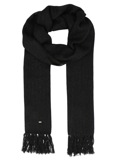 Shop Saint Laurent Women's Scarves And Shawls -  - In Black Synthetic Fibers
