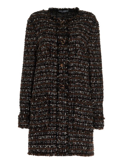 Shop Dolce & Gabbana Women's Jackets -  - In Multicolor Cotton