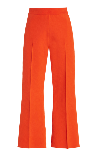 Shop High Sport Women's Exclusive Kick Cotton-blend Cropped Pants In Orange