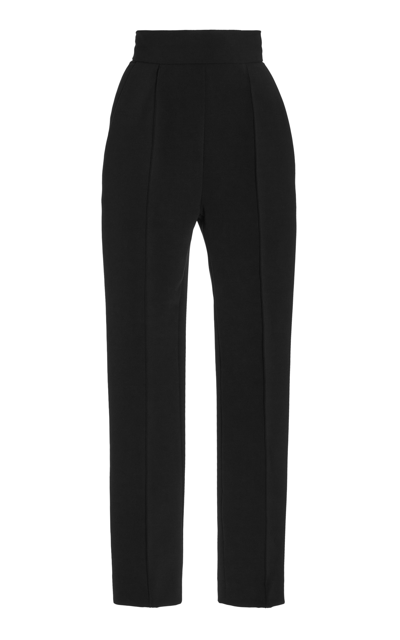 Shop Carolina Herrera High-waisted Slim Pants In Black