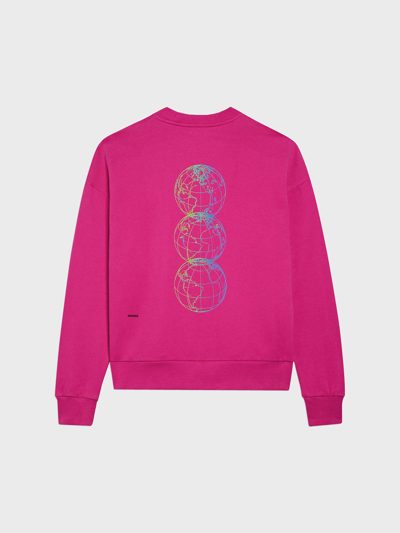 Shop Pangaia Archive 365 Sweatshirt In Foxglove Pink