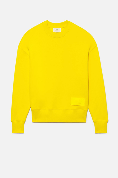 Shop Ami Alexandre Mattiussi Sweatshirt In Yellow