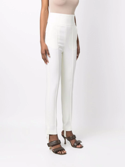Loulou Studio Pinzon Slim-fit Trousers In Nude