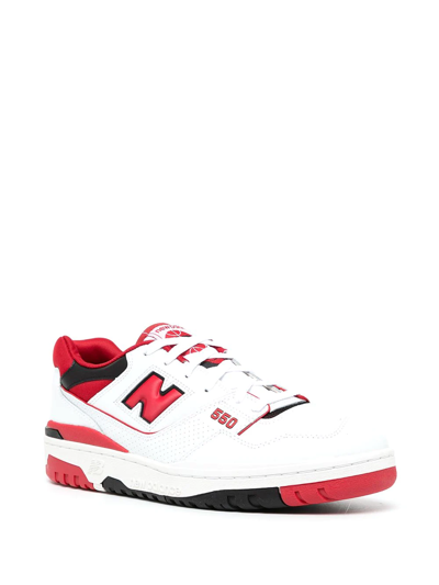 Shop New Balance Colour-block Low-top Sneakers In Rot