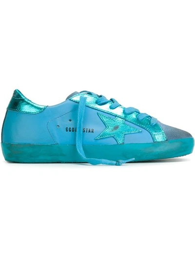 Golden Goose Blue In Monochromaticturquoise