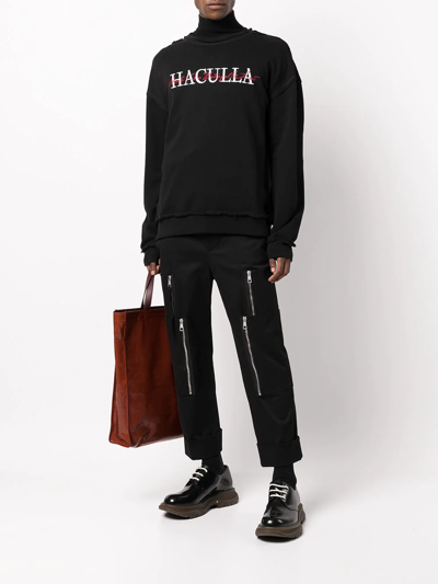 Shop Haculla Embroidered Sweatshirt In Schwarz