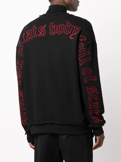 Haculla Embroidered Sweatshirt In Schwarz