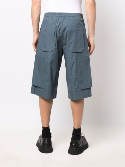 Shop Craig Green Knee-length Cargo Shorts In Blau