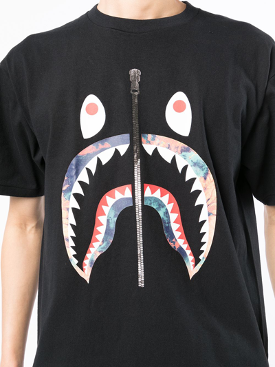 鲨鱼锯齿状棉T恤