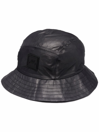 Shop A-cold-wall* Logo-patch Bucket Hat In Schwarz