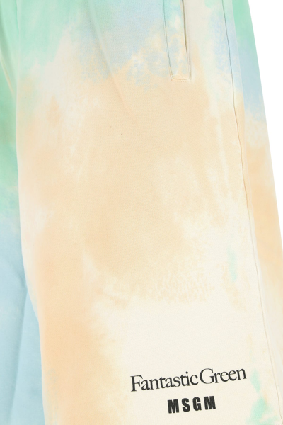 Msgm Tie Dye Pattern Bermuda