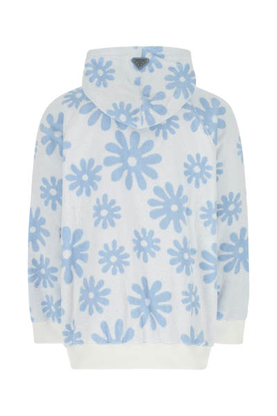 Shop Prada Printed Terry Fabric Oversize Sweatshirt  Nd  Uomo S