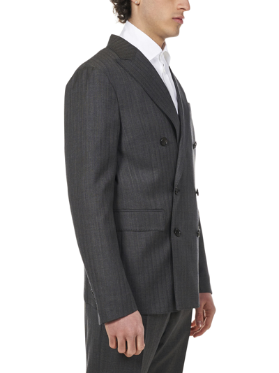 Shop Dsquared2 Boston Db Suit In Grey