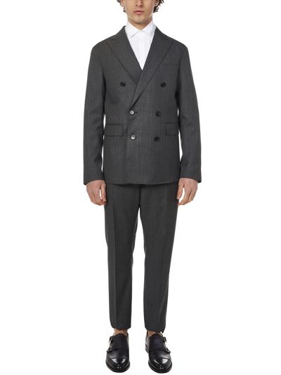 Shop Dsquared2 Boston Db Suit In Grey