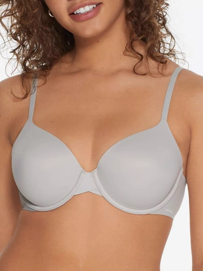 Shop Calvin Klein Perfectly Fit Modern T-shirt Bra In Dove