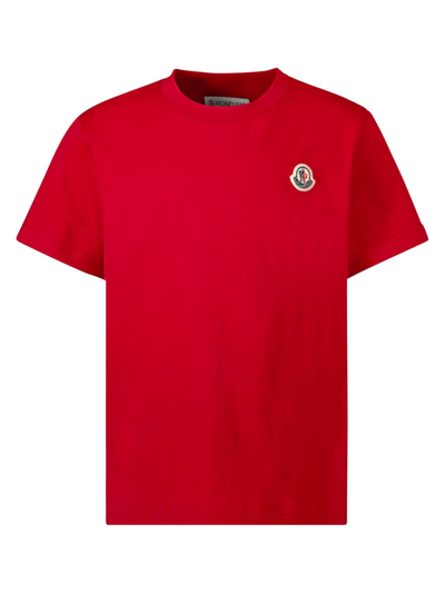 Shop Moncler Kids T-shirt In Red