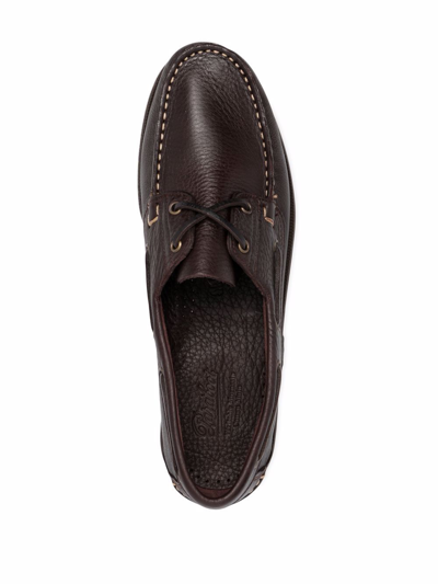 Shop Paraboot Barth Leather Loafers In Brown