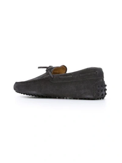 Shop Tod's 'city Gommino' Driving Shoes In Grey