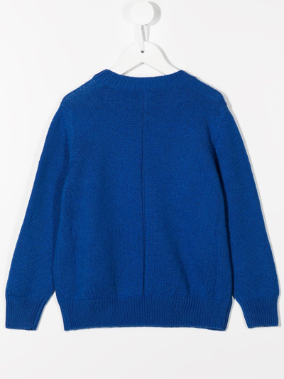 Shop The Row Long-sleeve Cashmere Jumper In Blue