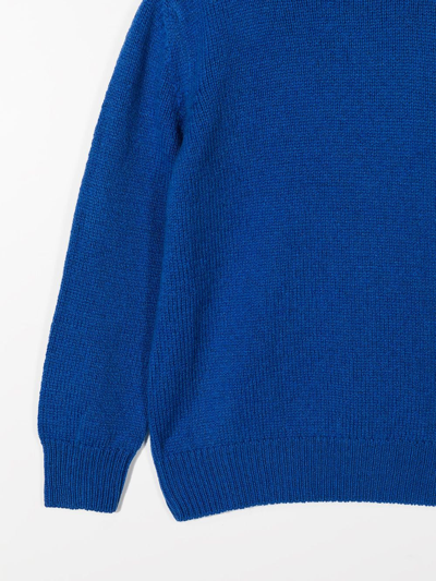 Shop The Row Long-sleeve Cashmere Jumper In Blue