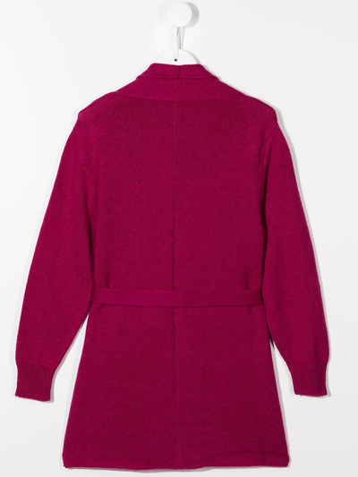 Shop The Row Tie-waist Cashmere Cardigan In Pink