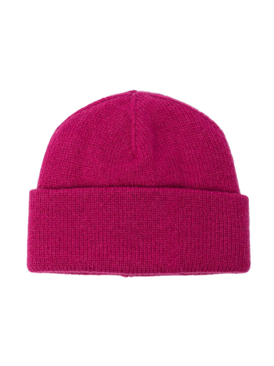 Shop The Row Knitted Ribbed-edge Beanie Hat In Pink