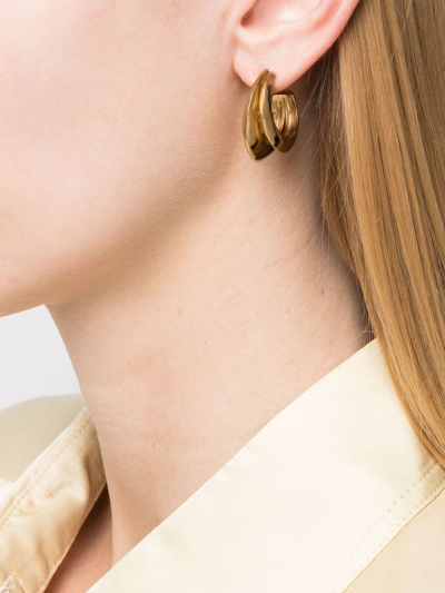 Goossens Spirale Creole Earrings In Gold