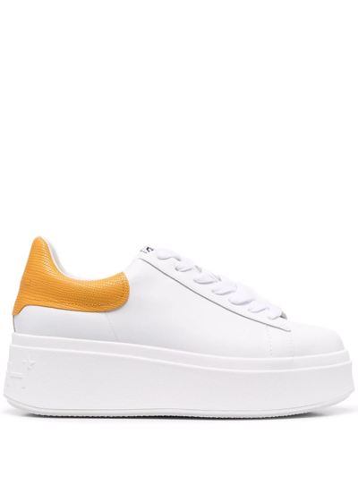 Ash Moby Platform-sole Sneakers In White