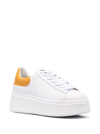 Ash Moby Platform-sole Sneakers In White