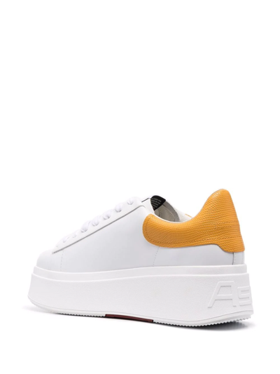 Ash Moby Platform-sole Sneakers In White