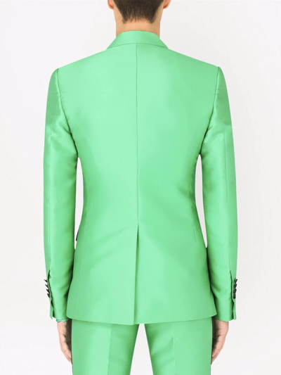 Shop Dolce & Gabbana Single-breasted Two-piece Suit In Green