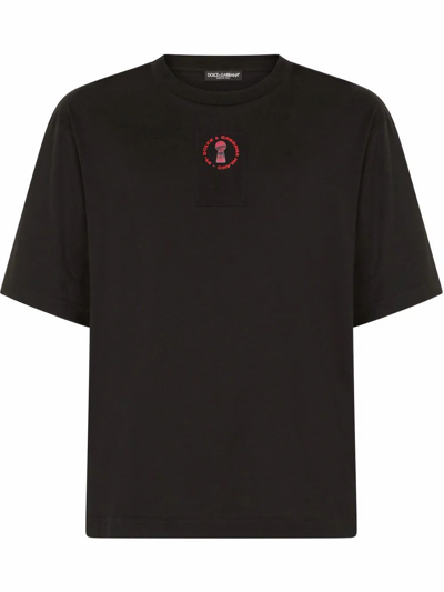 Shop Dolce E Gabbana Men's Black Cotton T-shirt