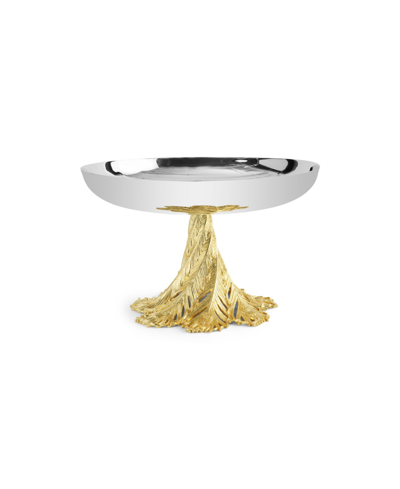 Shop Michael Aram Plume Centerpiece Bowl In Gold- Tone