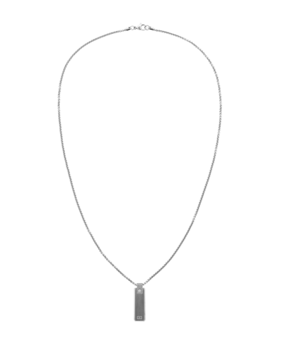 Shop Tommy Hilfiger Men's Stainless Steel Necklace In Silver-tone