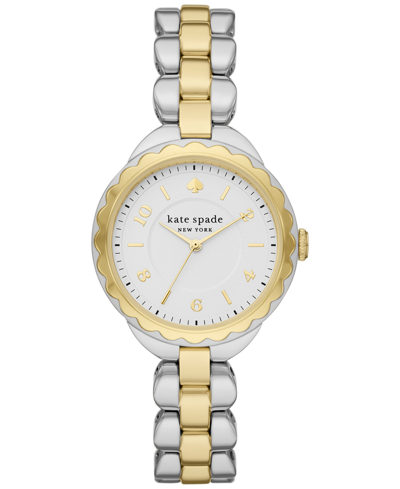 Shop Kate Spade Women's Morningside Two-tone Stainless Steel Bracelet Watch 34mm