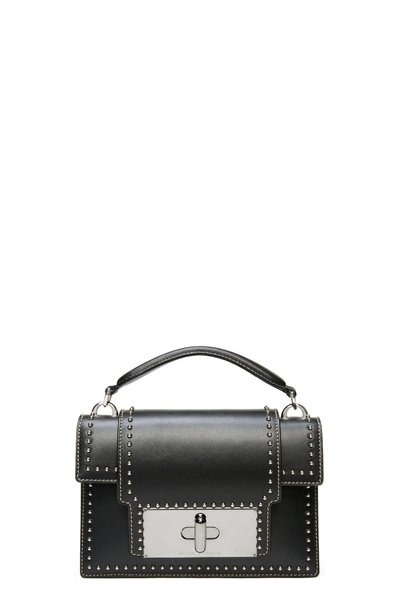 MARC JACOBS STUDDED MINI MISCHIEF ミニ ミスチフ OCEAN/NICKEL Marc Jacobs Mini 'mischief' Studded Shoulder Bag In Black W